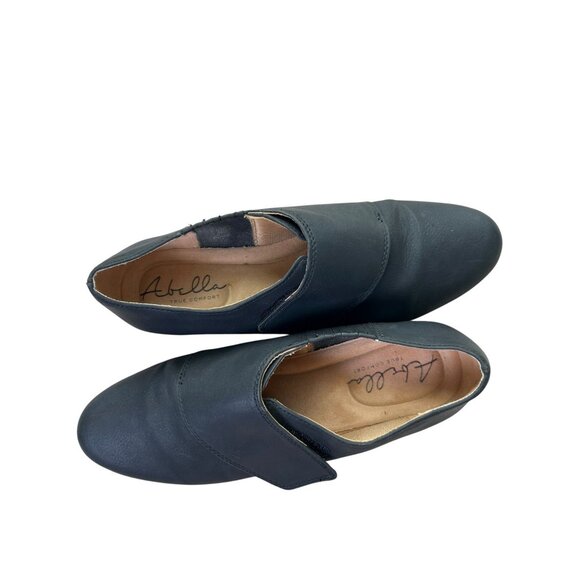 Abella True Comfort Mollie Black Shoes Women's 6M Flats Adjustable Hook & Loop - Picture 7 of 14